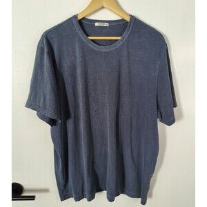 Buck Mason Shirts Mens XXL Short Sleeve Stretch Blue/Ivory USA Made Lot of 2